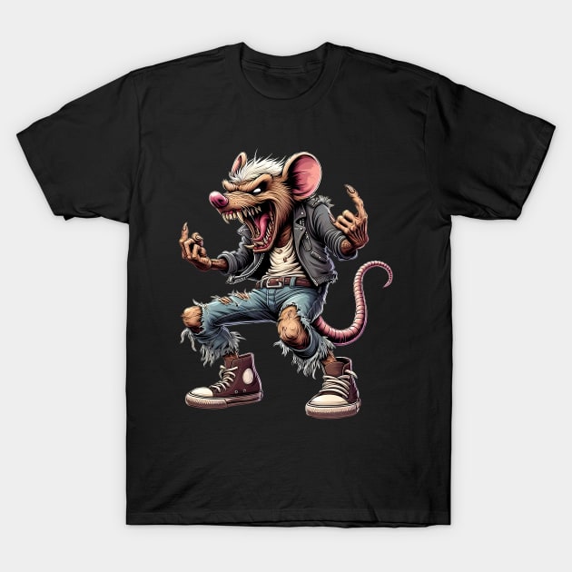 Angry Rat T-Shirt by cowyark rubbark